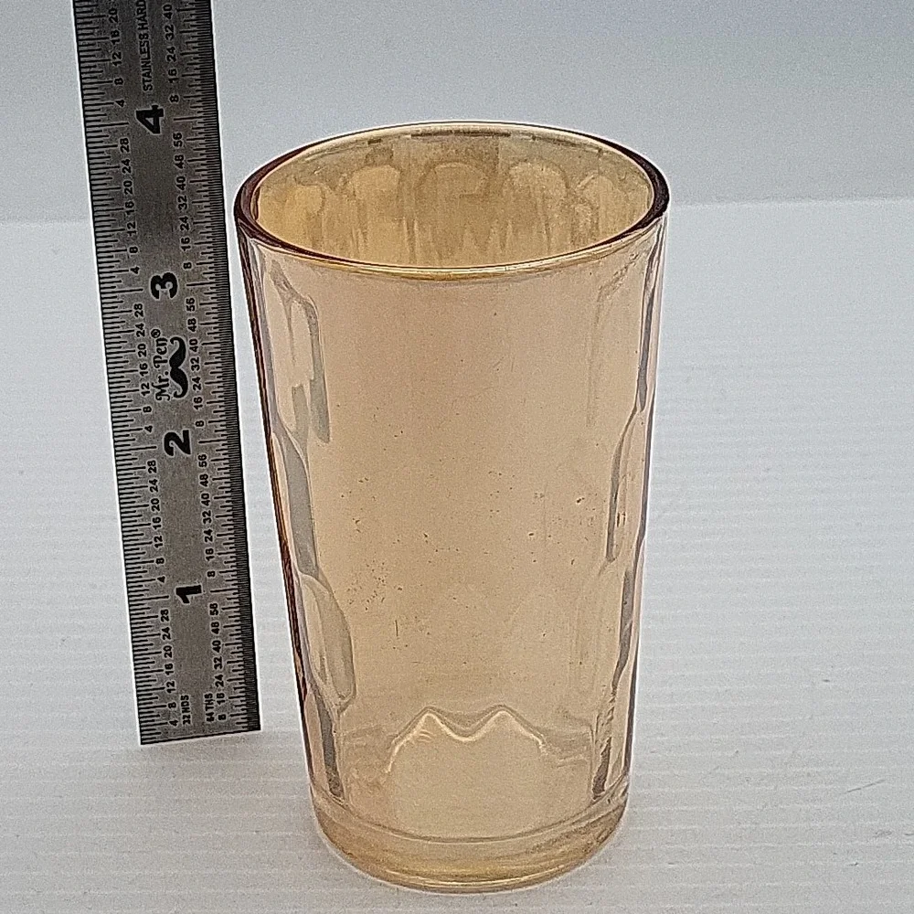 Jeannette Marigold Hex Optic Iridescent Honeycomb Tumbler‎